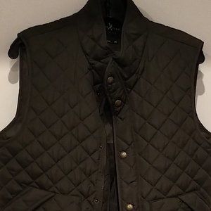 Marc Ecko Cut & Sew Military Green Men's Quilted Puffer Vest Size XS (fit = S)